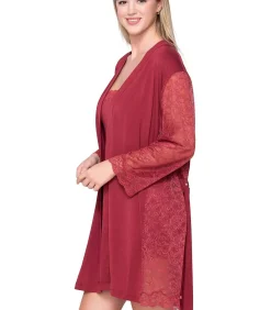Kimono met lange mouwen MICRO TOUCH LACE