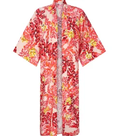 Kimono Robe Flamingo Garden - Roze