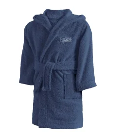 Kinderbadjas 100% katoen - PSG borduursel - capuchon en zak