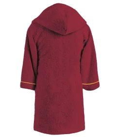 Kinderbadjas met kap en borduursel 100% katoen, HARRY POTTER ROOD