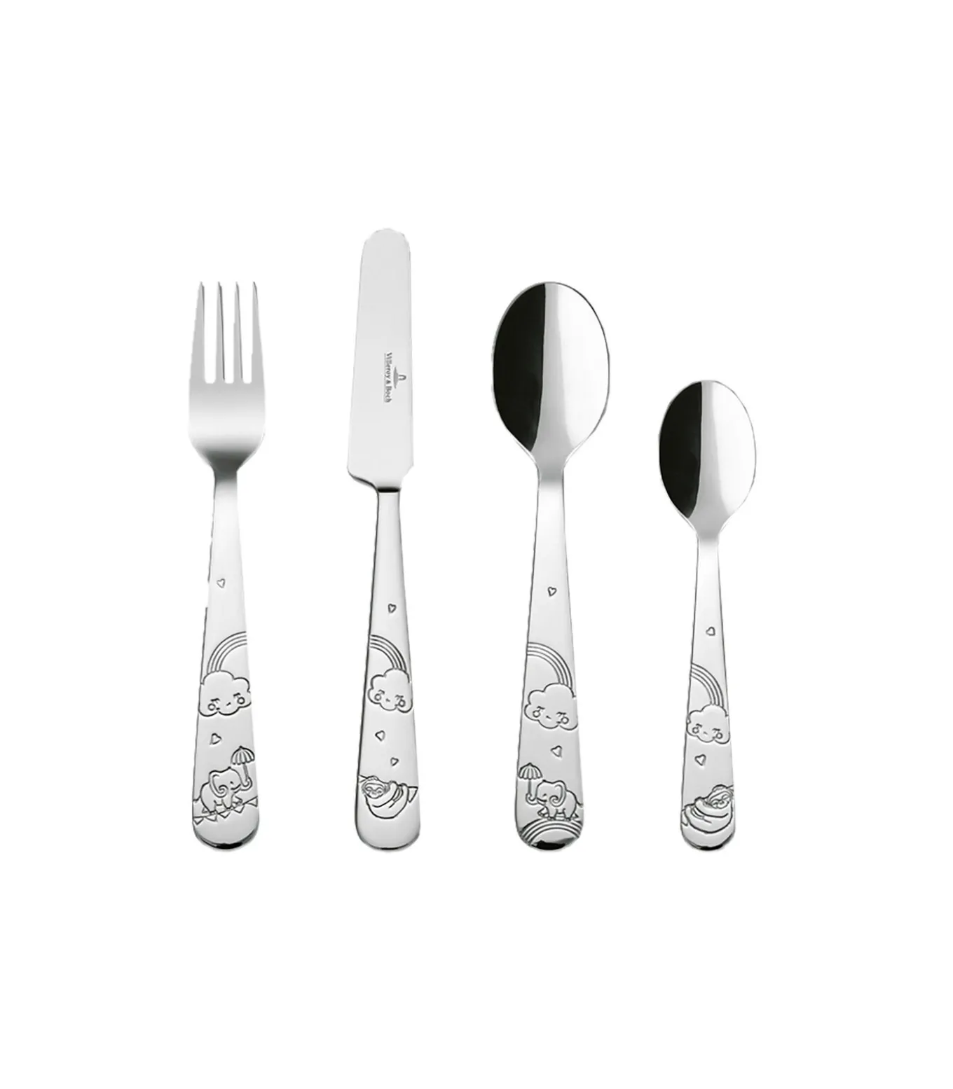 Kinderbestek 4-dlg Walk like an Elephant