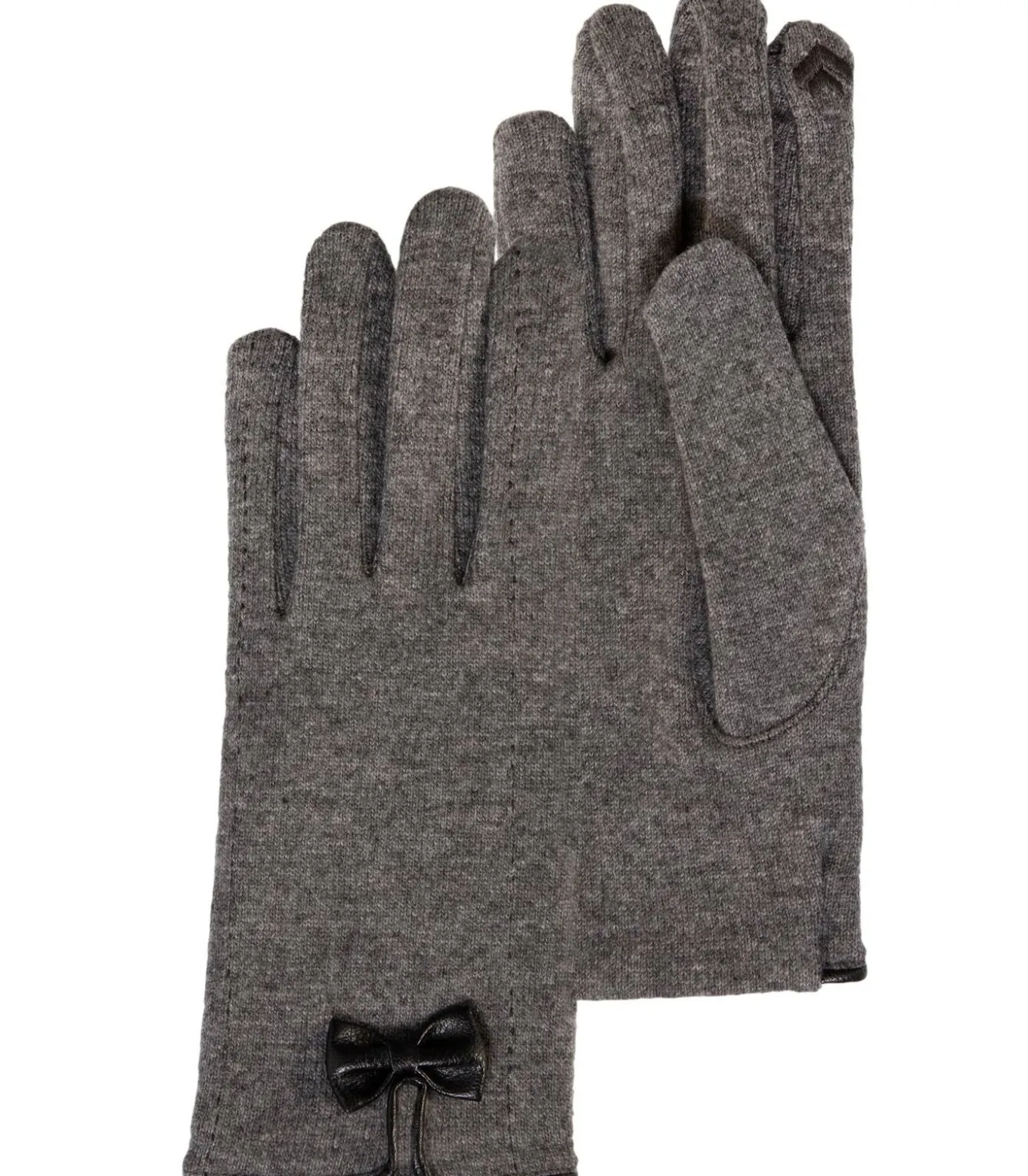 Knoophandschoenen voor dames Grijs