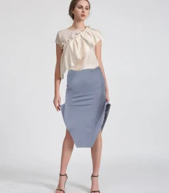 Kokerrok met hoge zijsplitten