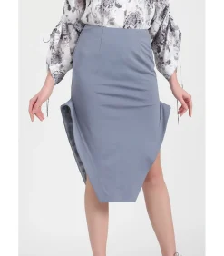 Kokerrok met hoge zijsplitten