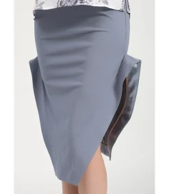 Kokerrok met hoge zijsplitten