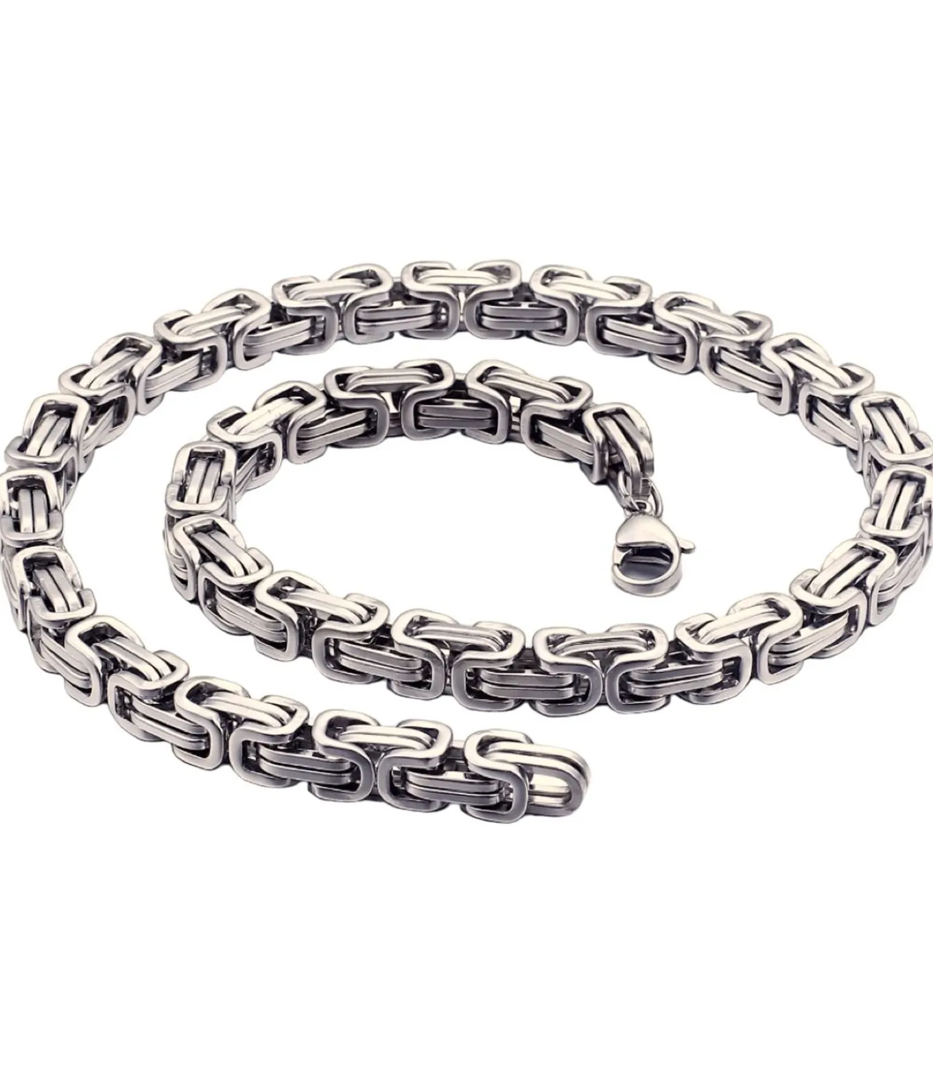 Koningsketting - 5mm - Dubbele Schakels - Staal