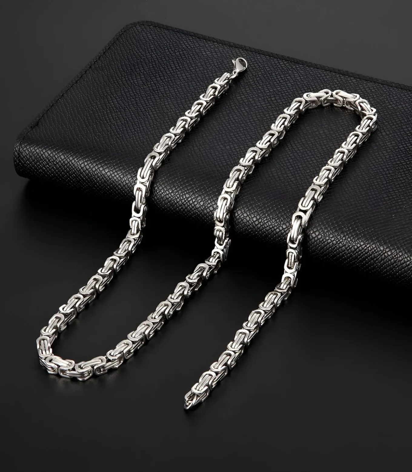 Koningsketting - 5mm - Dubbele Schakels - Staal