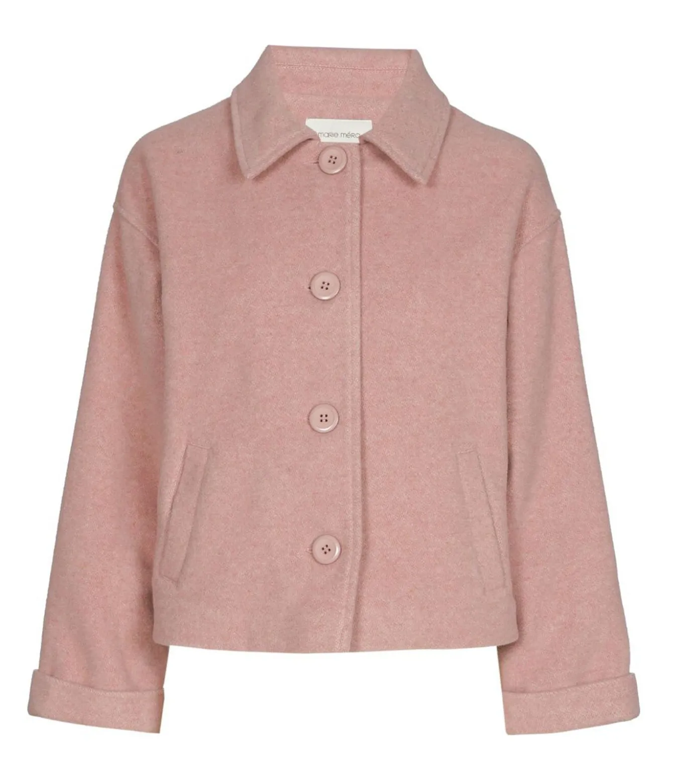 Kort roze jasje in loose fit