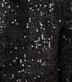 Kort zwart paillettenjasje