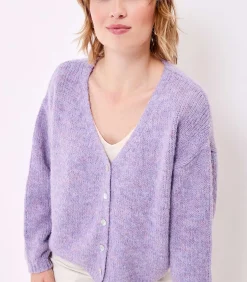 Korte effen gebreide vest APPACHE