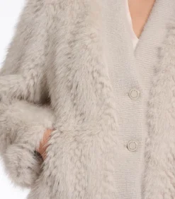 Korte jas van imitatiebont Berken M