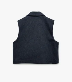 Koton Crop Blazer Vest