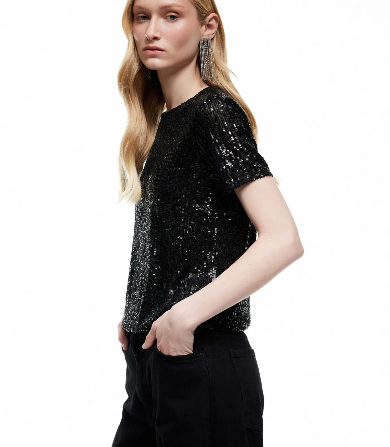 Koton Sequined Blouse