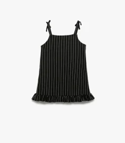 Koton Striped Overall Dress