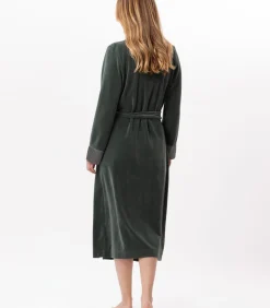 Kruislingse badjas van fluweel ESSENTIEL H67A