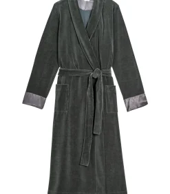 Kruislingse badjas van fluweel ESSENTIEL H67A