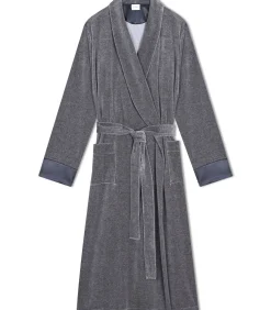 Kruislingse badjas van fluweel ESSENTIEL H67A