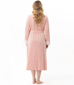 Kruislingse badjas van fluweel ESSENTIEL H67A