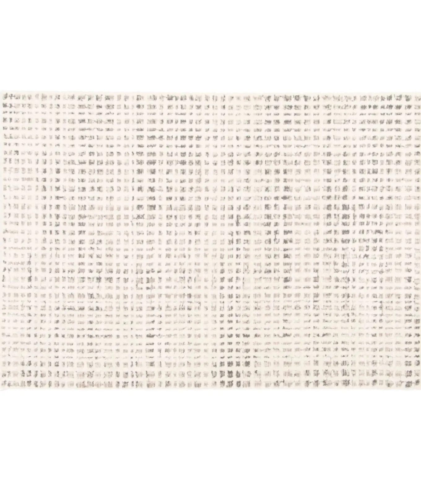 Laagpolig vloerkleed met ecru vierkant patroon 120 x 170 cm