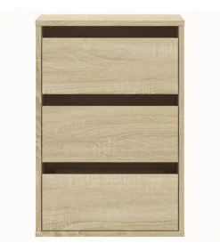 Ladekast 40x41x58 cm bewerkt hout sonoma eikenkleurig