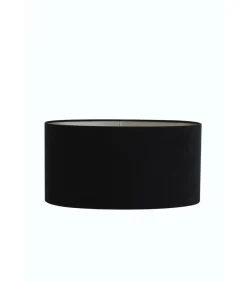 Lampenkap Ovaal Velours - Zwart - 38x17,5x19cm