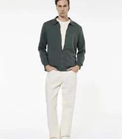 Lang vest met lange mouwen