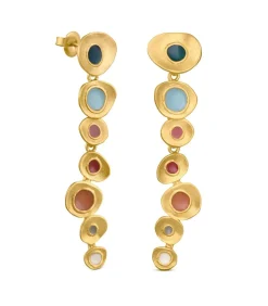 Lange gouden oorbellen Favorita Colors