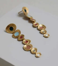 Lange gouden oorbellen Favorita Colors
