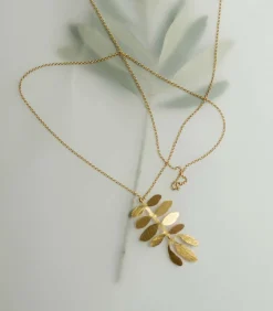 Lange gouden Silvela hanger ketting