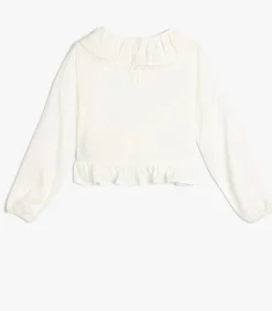 Lange mouw Babykraag Blouse