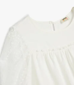 Lange mouw Ronde kraag Blouse