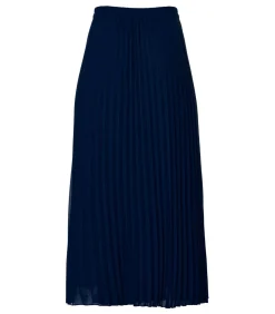 Lara Plisse Rok Navy
