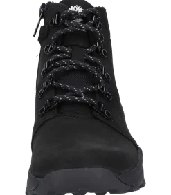 Leer/Textiel Enkellaarzen