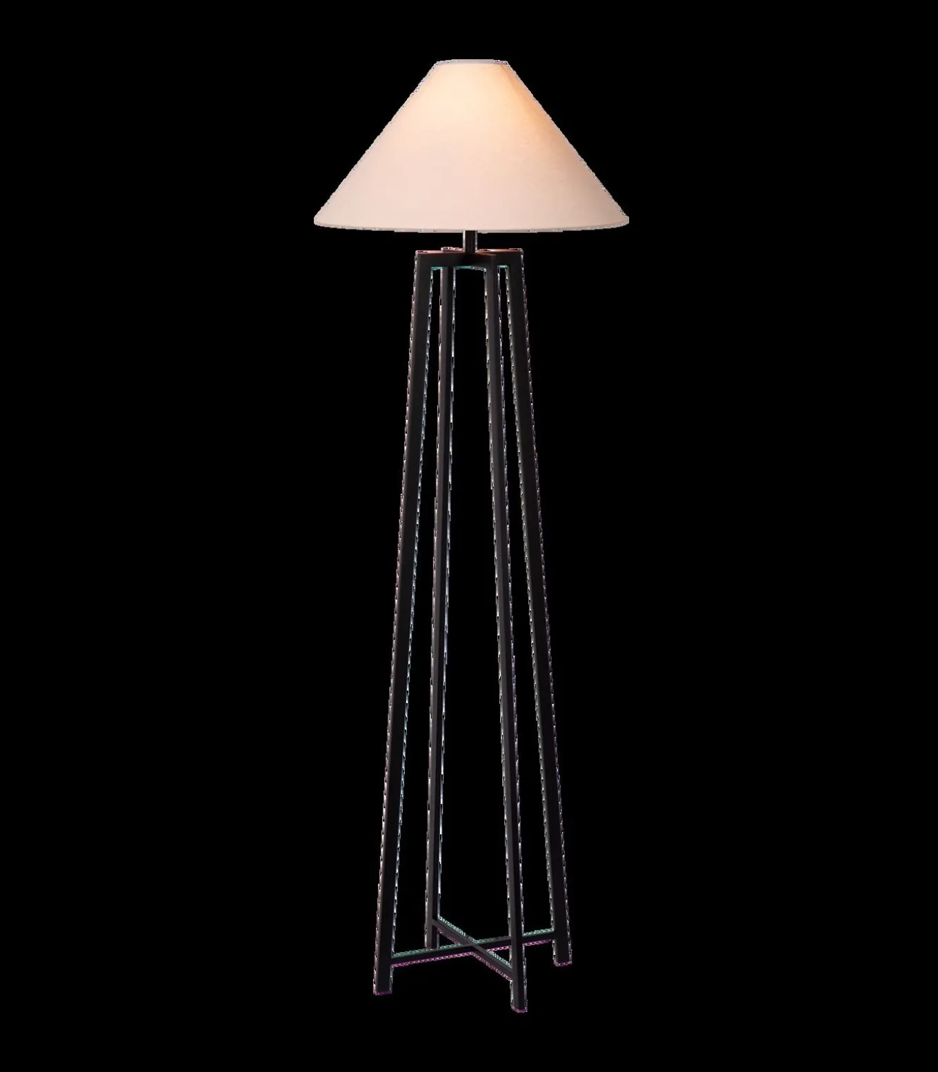 Leoni - Staande Lamp - Zwart & Wit