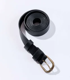 Leren ceintuur met metalen gesp MAZ