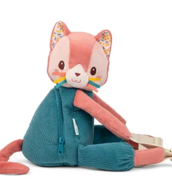 Lilliputiens rugzak voor kinderen - zachte rugzak Jeanne de kat - verstelbare schouderbanden en heupband