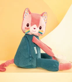 Lilliputiens rugzak voor kinderen - zachte rugzak Jeanne de kat - verstelbare schouderbanden en heupband