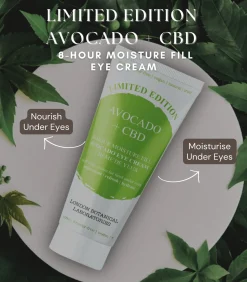 Limited Edition Avocado + CBD 8-Uur Voedende Oogcrème 20ml