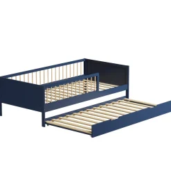 Lit gigogne pour enfant 190x90cm bleu foncé ADAM