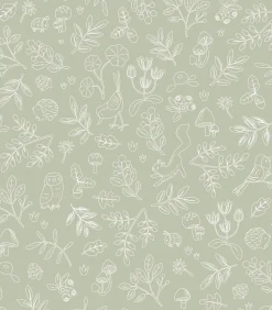 Little Dutch Vliesbehang - Forest Wonders Sage - 1000x53