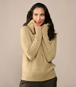 Liv Lurex Trui Zand / Goud