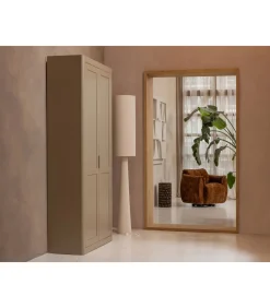 Loft Vloerlamp - Metaal/Bouclé - Naturel - 187xØ35 cm