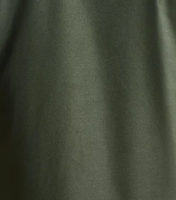 Losvallend kaki overhemd van flanel