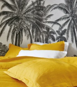 LOUXOR Curry - Laken linnen Stonewashed