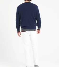 LUKE 1 V-hals Trui - 100% kasjmier