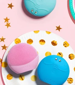 LUNA Fofo Aquamarine Gezichtsborstel met huidanalyse