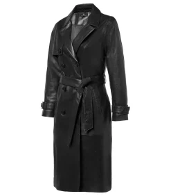 Lyana Leren Jas Zwart