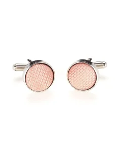 Manchetknopen zijde roze