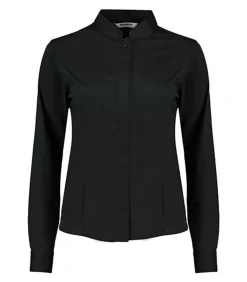 MANDARIN COLLAR - Shirt - Zwart