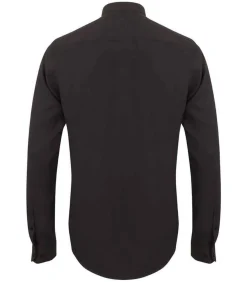 MANDARIN COLLAR - Shirt - Zwart